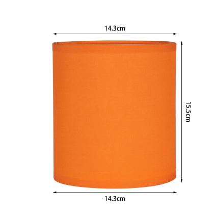 Brilagi - Universel lampeskærm NUBILA E27 15,5x14 cm orange