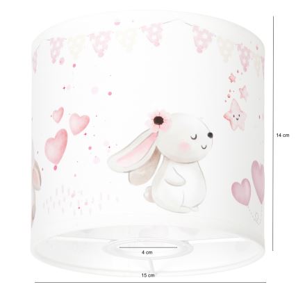 BRILAGI - Universel lampskærm BOBO E27 Ø 15 cm creme/kaniner