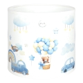 Brilagi - Universel lampskærm BOBO E27 Ø 15 cm hvid/blå/bamser