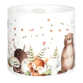 Brilagi - Universel lampskærm BOBO E27 Ø 15 cm hvid/dyremotiv