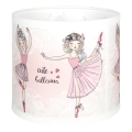 Brilagi - Universel lampskærm BOBO E27 Ø 15 cm hvid/lyserød/balletsko