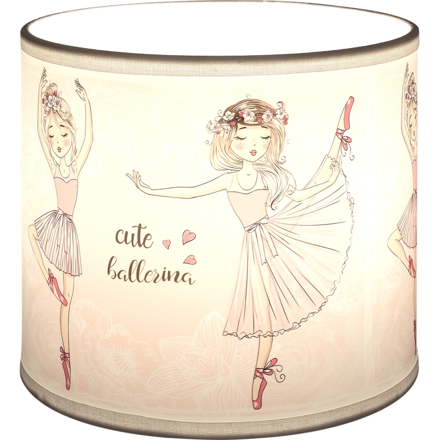 Brilagi - Universel lampskærm BOBO E27 Ø 15 cm hvid/lyserød/balletsko