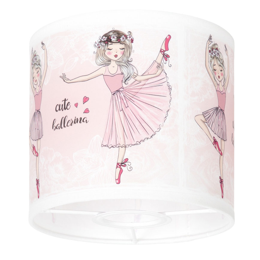 BRILAGI - Universel lampskærm BOBO E27 Ø 15 cm hvid/lyserød/balletsko