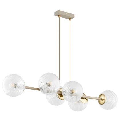 Brilagi - Universelt erstatningsglas STELLA E27 Ø 15 cm klar/guldfarvet