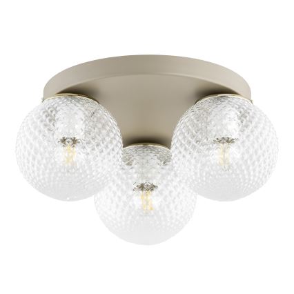Brilagi - Universelt erstatningsglas STELLA E27 Ø 15 cm klar/guldfarvet