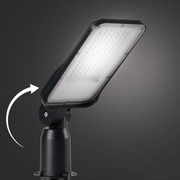 Brilagi - URBANLIGHT LED udendørs gadelampe med justerbart ledfæste 50W/230V sort IP65