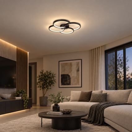 BRILAGI - VELO LED loftlampe, 42 W, 230 V, 4000 K, Ø 52 cm, sort