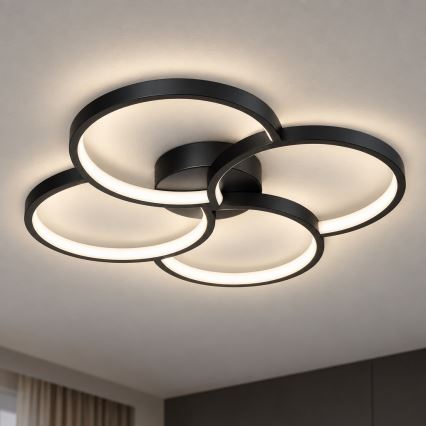 BRILAGI - VELO LED loftlampe, 42 W, 230 V, 4000 K, Ø 52 cm, sort