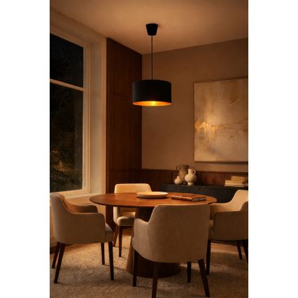 Brilagi - VELVET pendel på ledning 1xE27/60W/230V Ø 40 cm sort/guld