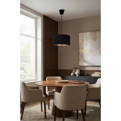 Brilagi - VELVET pendel på ledning 1xE27/60W/230V Ø 40 cm sort/guld