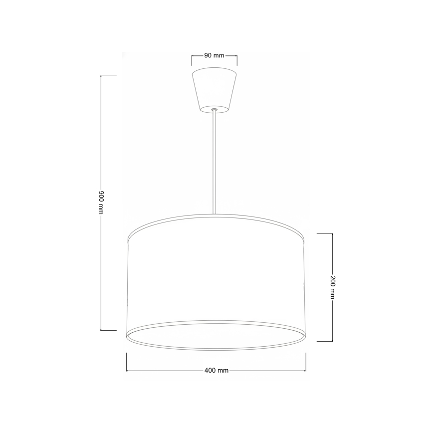 Brilagi - VELVET pendel på ledning 1xE27/60W/230V Ø 40 cm sort/guld