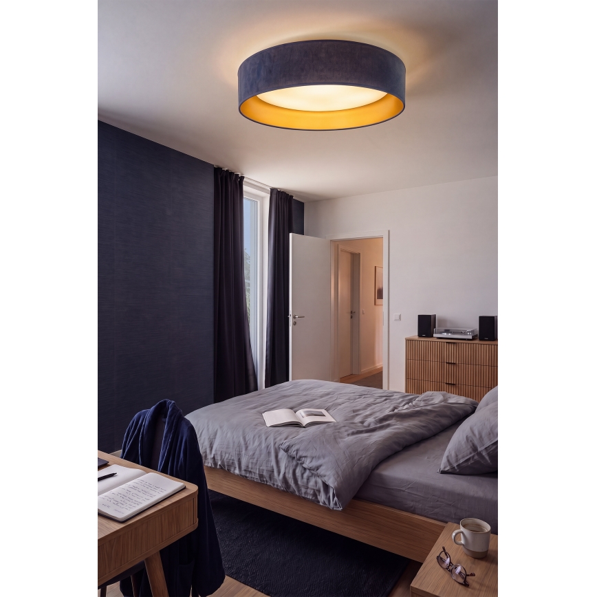 Brilagi - VELVET SIMPLE LED-loftlampe, 24W/230V, 3000K, Ø 45 cm, blå