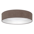 Brilagi - VELVET SIMPLE LED-loftlampe, 36 W/230 V, 3000 K, Ø 55 cm, brun