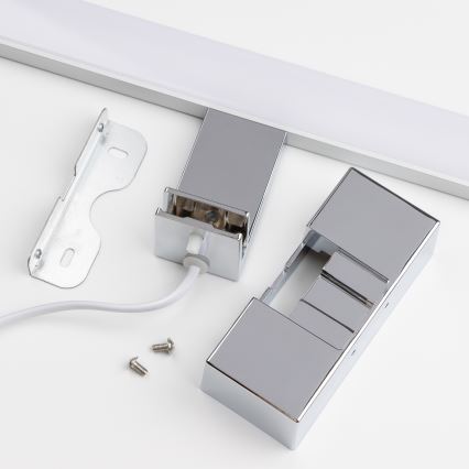 Brilagi - LED belysning til badeværelsesspejl 3-i-1 VESTRA LED/8W/230V 40 cm IP44 blank krom