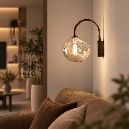BRILAGI - VULCANO væglampe 1xG9/8W/230V bronze/røget beige