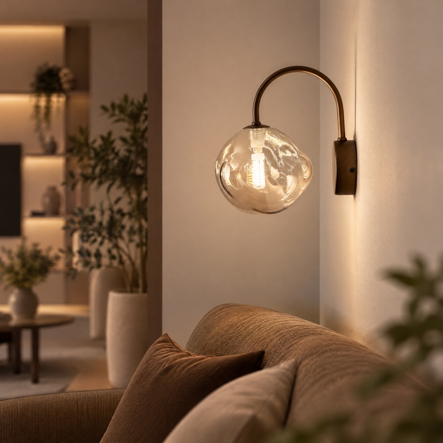 BRILAGI - VULCANO væglampe 1xG9/8W/230V bronze/røget beige