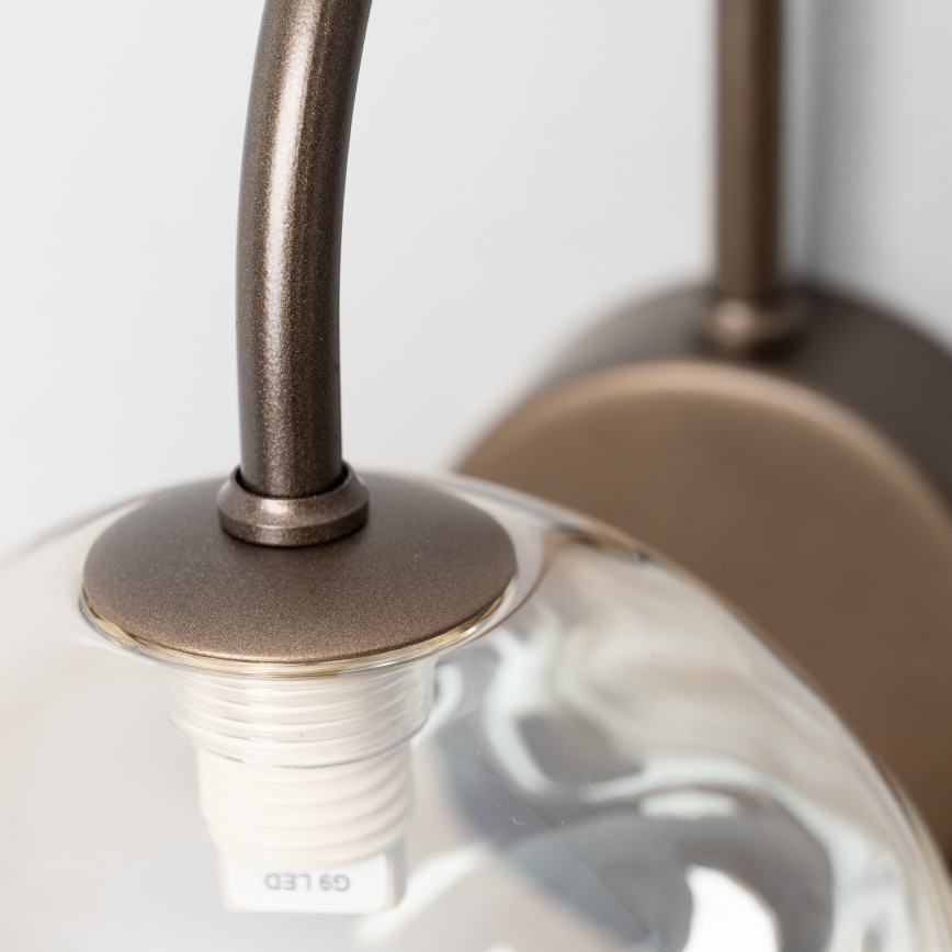BRILAGI - VULCANO væglampe 1xG9/8W/230V bronze/røget beige