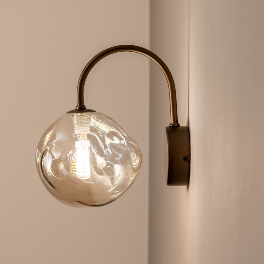 BRILAGI - VULCANO væglampe 1xG9/8W/230V bronze/røget beige