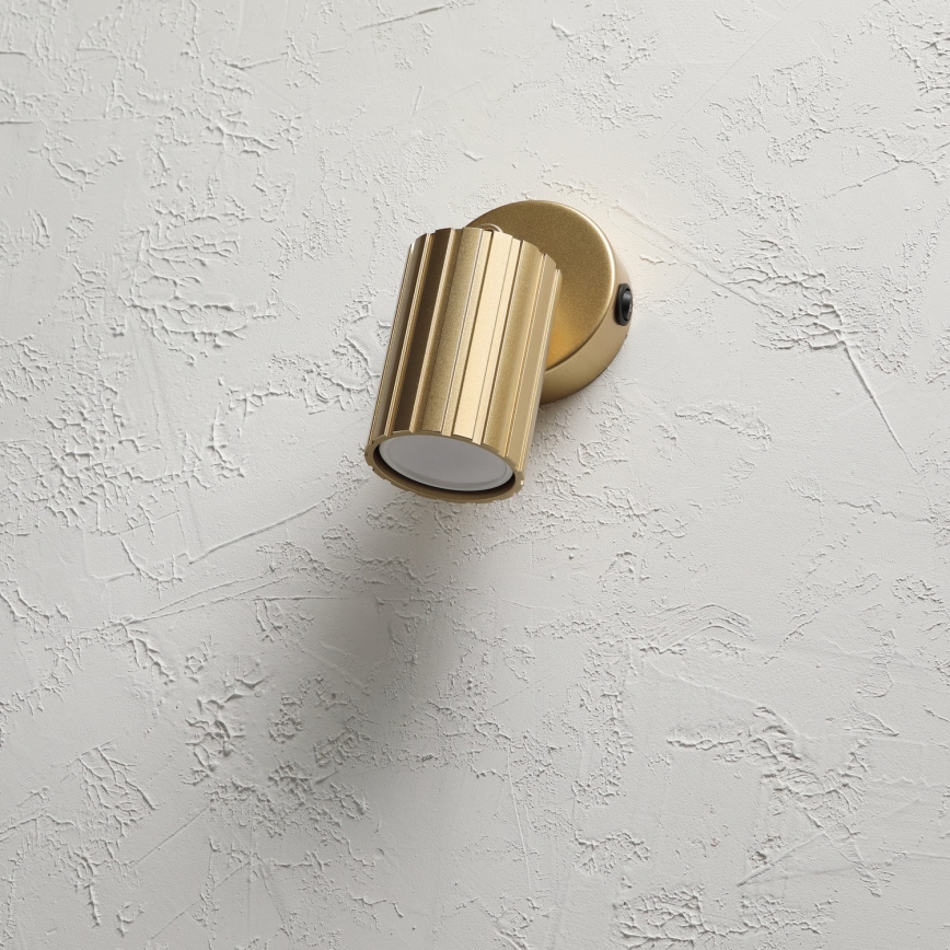 Brilagi - Væghængt spotlampe CRISPINA 1xGU10/10W/230V guldfarvet