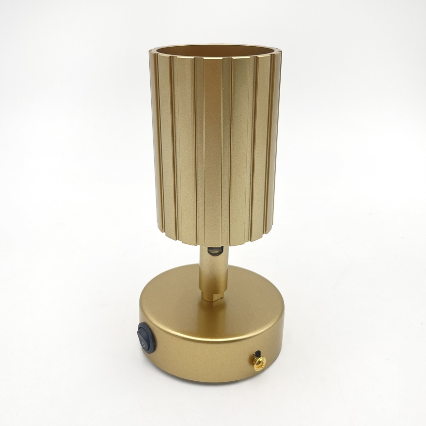 Brilagi - Væghængt spotlampe CRISPINA 1xGU10/10W/230V guldfarvet