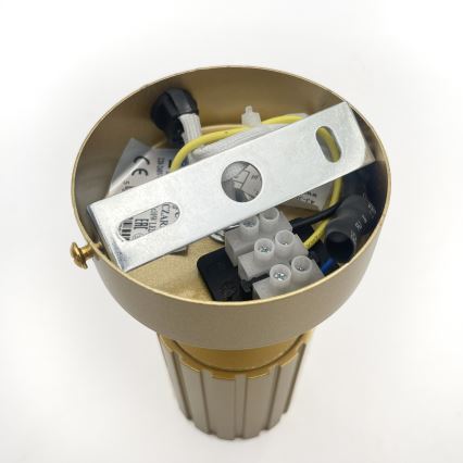 Brilagi - Væghængt spotlampe CRISPINA 1xGU10/10W/230V guldfarvet