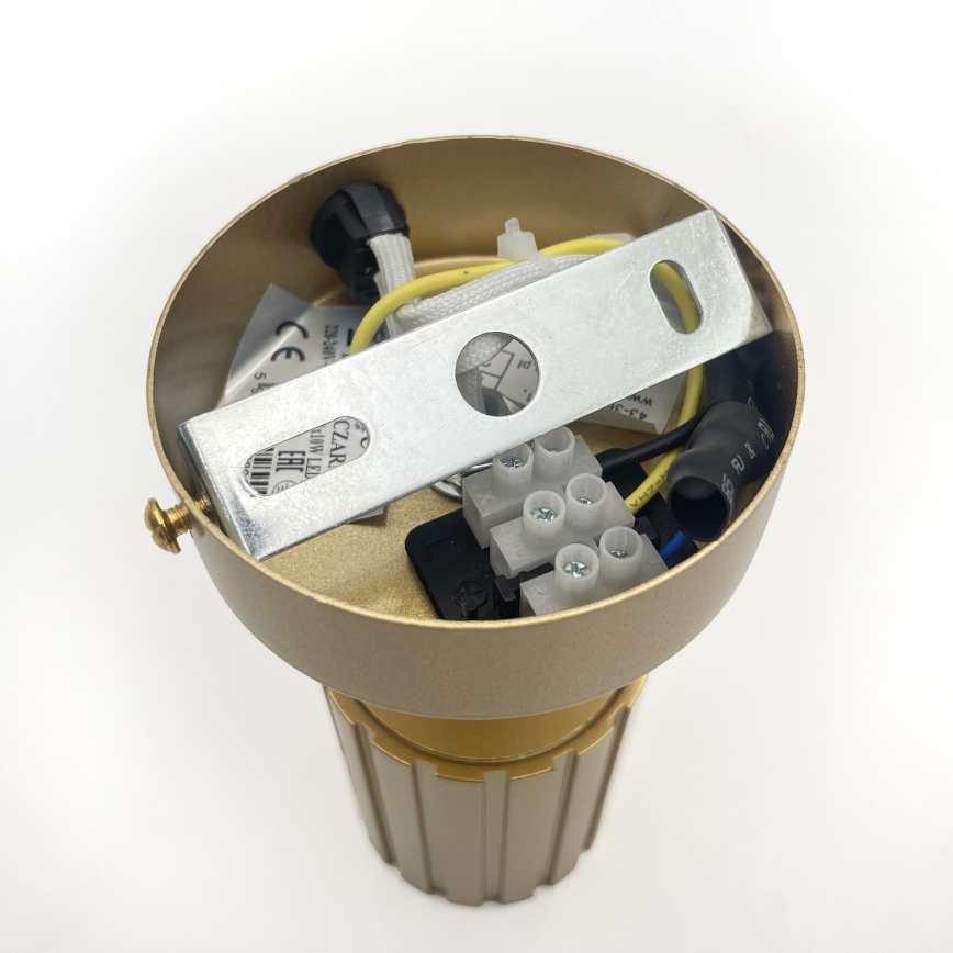 Brilagi - Væghængt spotlampe CRISPINA 1xGU10/10W/230V guldfarvet