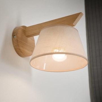 Brilagi - Væglampe ANTHONY 1xE14/40W/230V eg/beige