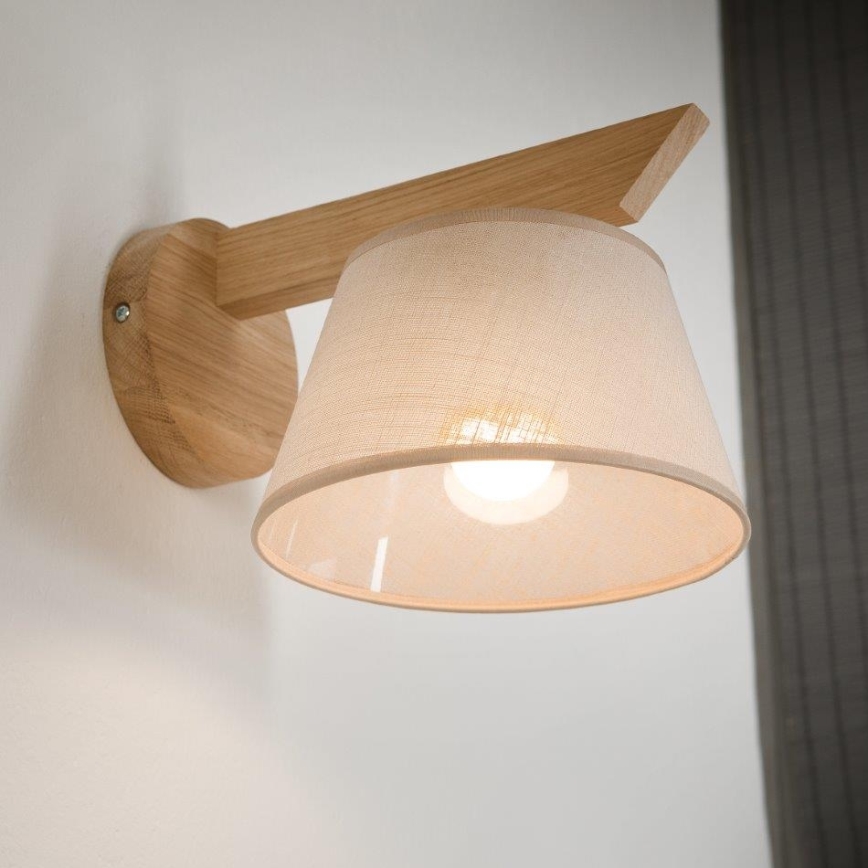 Brilagi - Væglampe ANTHONY 1xE14/40W/230V eg/beige