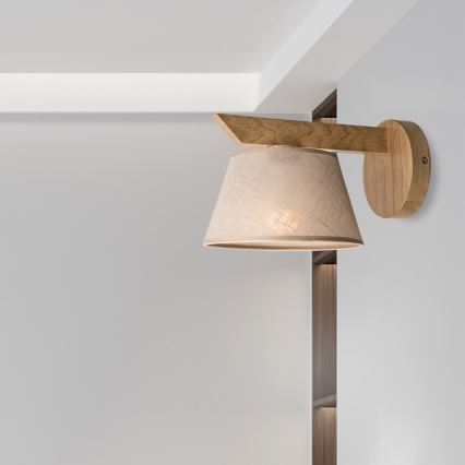 Brilagi - Væglampe ANTHONY 1xE14/40W/230V eg/beige