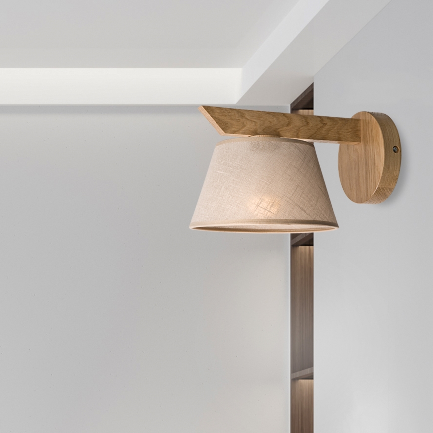 Brilagi - Væglampe ANTHONY 1xE14/40W/230V eg/beige
