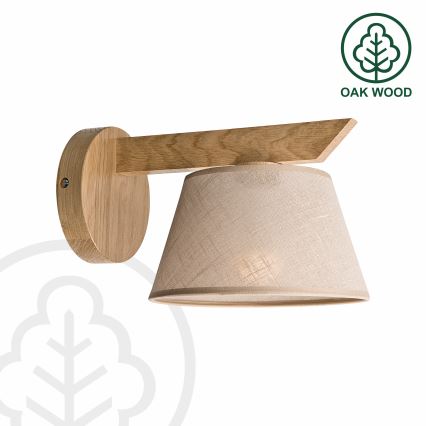 Brilagi - Væglampe ANTHONY 1xE14/40W/230V eg/beige