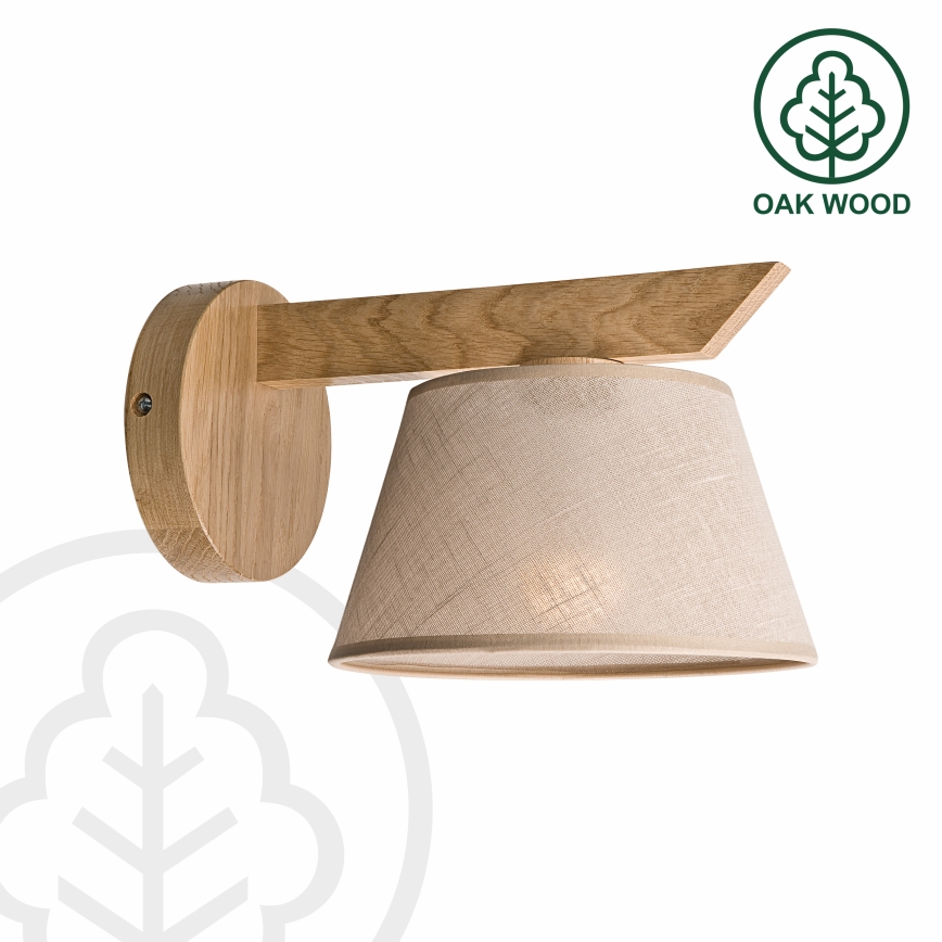 Brilagi - Væglampe ANTHONY 1xE14/40W/230V eg/beige