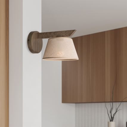 Brilagi - Væglampe ANTHONY 1xE14/40W/230V eg/beige