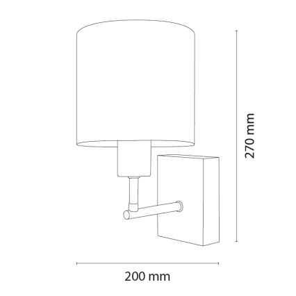 Brilagi - Børnevæglampe BOBO WOOD 1xE27/25W/230V eg/sort/creme/kaniner