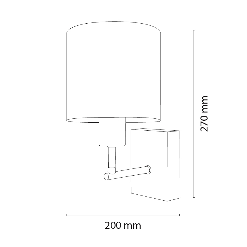 Brilagi - Børnevæglampe BOBO WOOD 1xE27/25W/230V eg/sort/hvid/rosa/ballerinaer