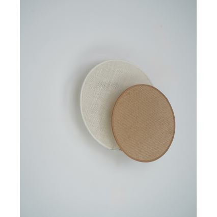 Brilagi - Væglampe CIRCLES 1xE27/15W/230V 35x32 cm beige/cremefarvet