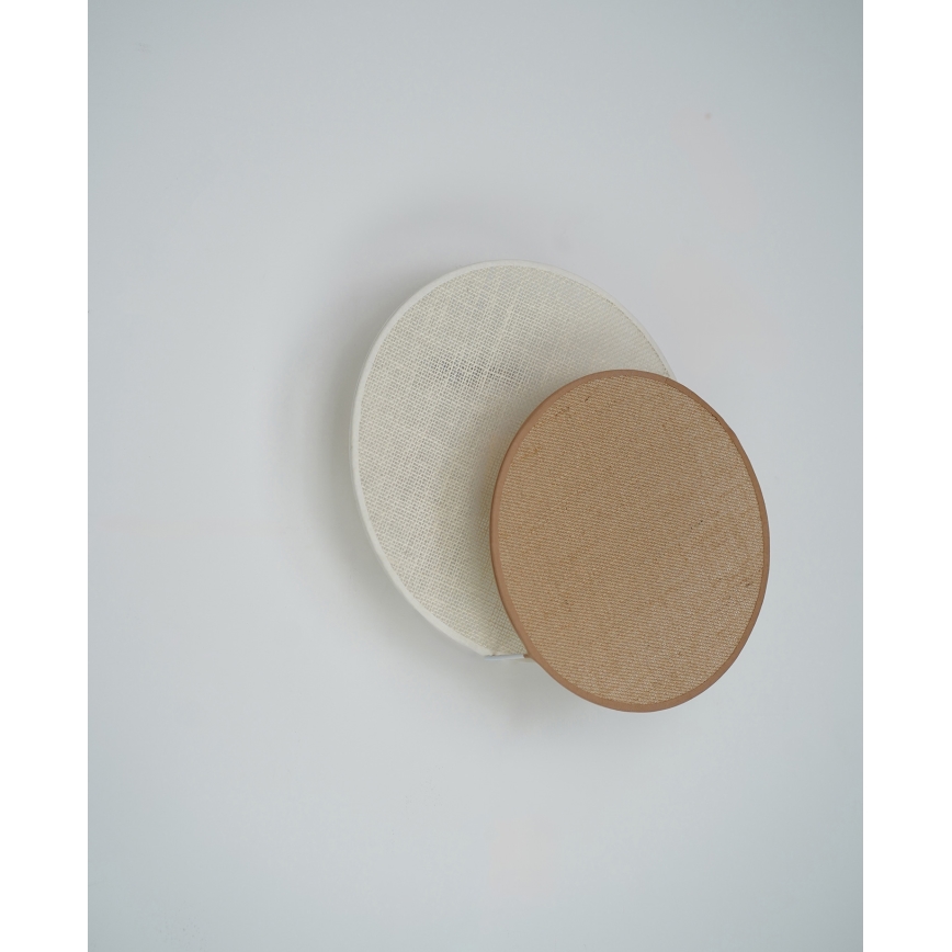 Brilagi - Væglampe CIRCLES 1xE27/15W/230V 35x32 cm beige/cremefarvet
