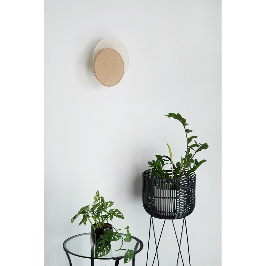 Brilagi - Væglampe CIRCLES 1xE27/15W/230V 35x32 cm beige/cremefarvet