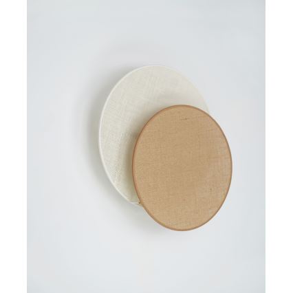 Brilagi - Væglampe CIRCLES 1xE27/15W/230V 45x45 cm beige/cremefarvet