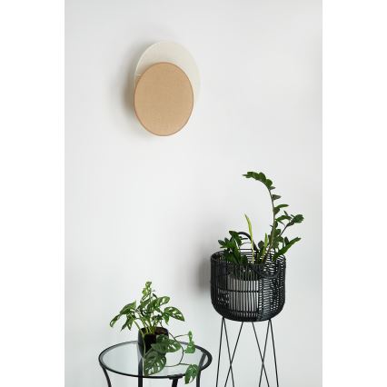 Brilagi - Væglampe CIRCLES 1xE27/15W/230V 45x45 cm beige/cremefarvet