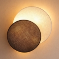 Brilagi - Væglampe CIRCLES 1xE27/60W/230V Ø 35 cm cremefarvet/brun