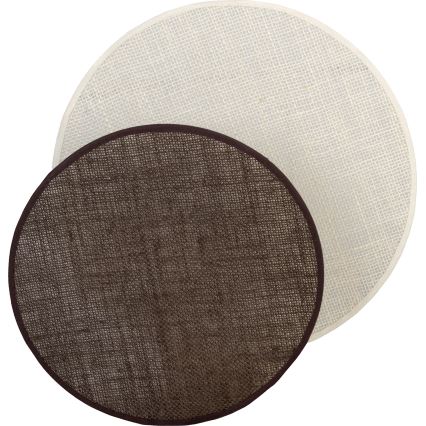 Brilagi - Væglampe CIRCLES 1xE27/60W/230V Ø 35 cm cremefarvet/brun