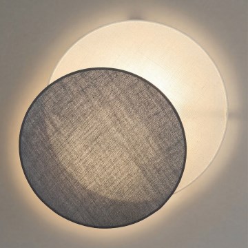 Brilagi - Væglampe CIRCLES 1xE27/60W/230V Ø 45 cm creme/grå