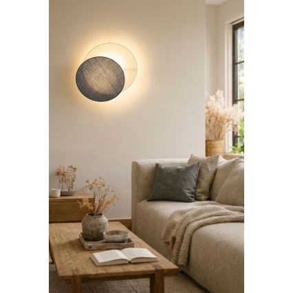 Brilagi - Væglampe CIRCLES 1xE27/60W/230V Ø 45 cm creme/grå