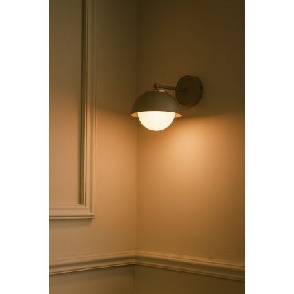 Brilagi - Væglampe COSMO 1xE27/60W/230V beige/guld