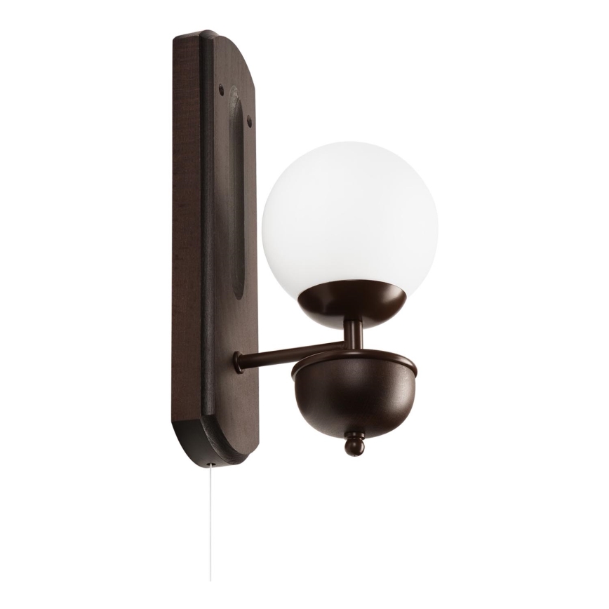 Brilagi - Væglampe COTTAGE 1xG9/40W/230V bøg/hvid