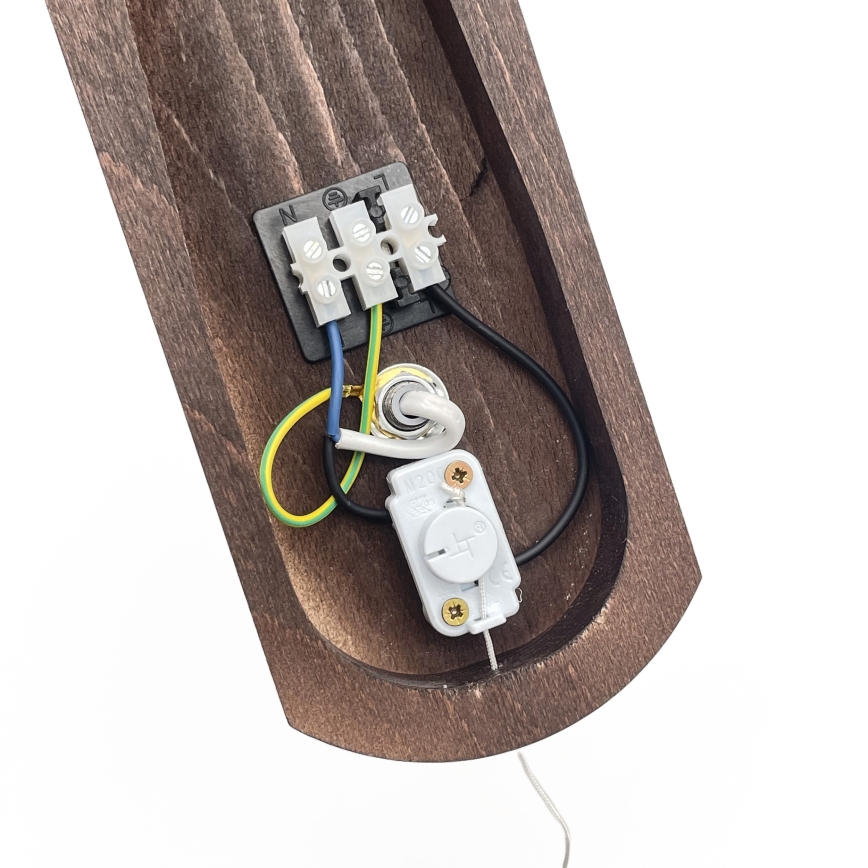 Brilagi - Væglampe COTTAGE 1xG9/40W/230V bøg/hvid