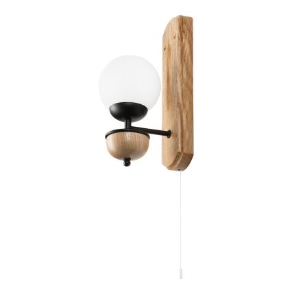 Brilagi - Væglampe COTTAGE 1xG9/40W/230V eg/hvid