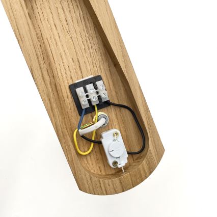 Brilagi - Væglampe COTTAGE 1xG9/40W/230V eg/hvid