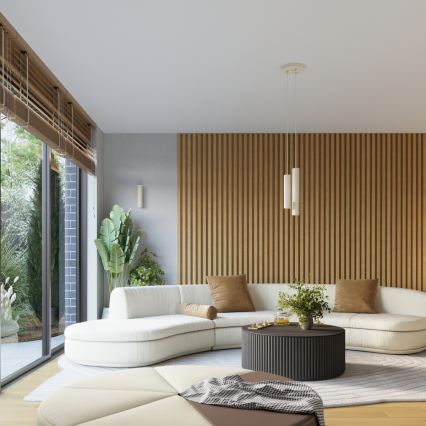 Brilagi - Væglampe CRESTO 1xGU10/10W/230V 10 cm cremefarvet